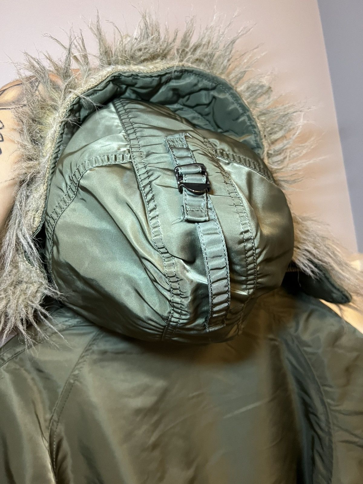 Alpha Industries Vintage Alpha Industries fur hood bomber jacket Size US XL / EU 56 / 4 - 25 Thumbnail