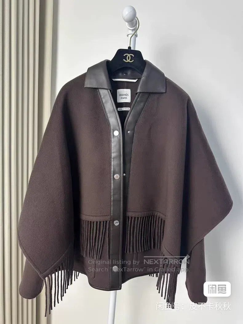 Hermes Hermes Brown fringed set Size XXS / US 00 / IT 34 - 2 Thumbnail
