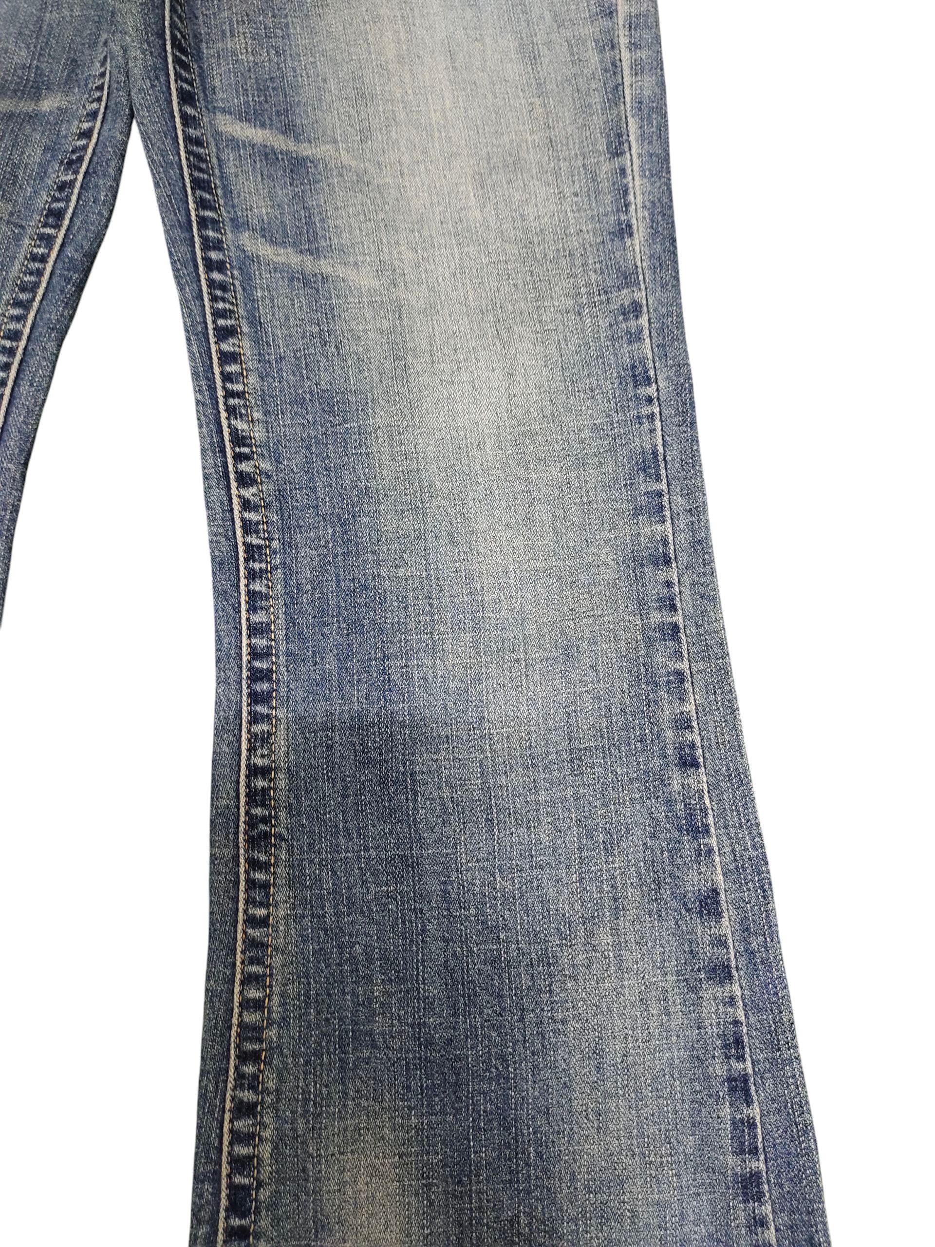 If Six Was Nine Flare Jeans C-Seventeen Clawmark Denim Bootcut Low Rise Size US 28 / EU 44 - 5 Thumbnail