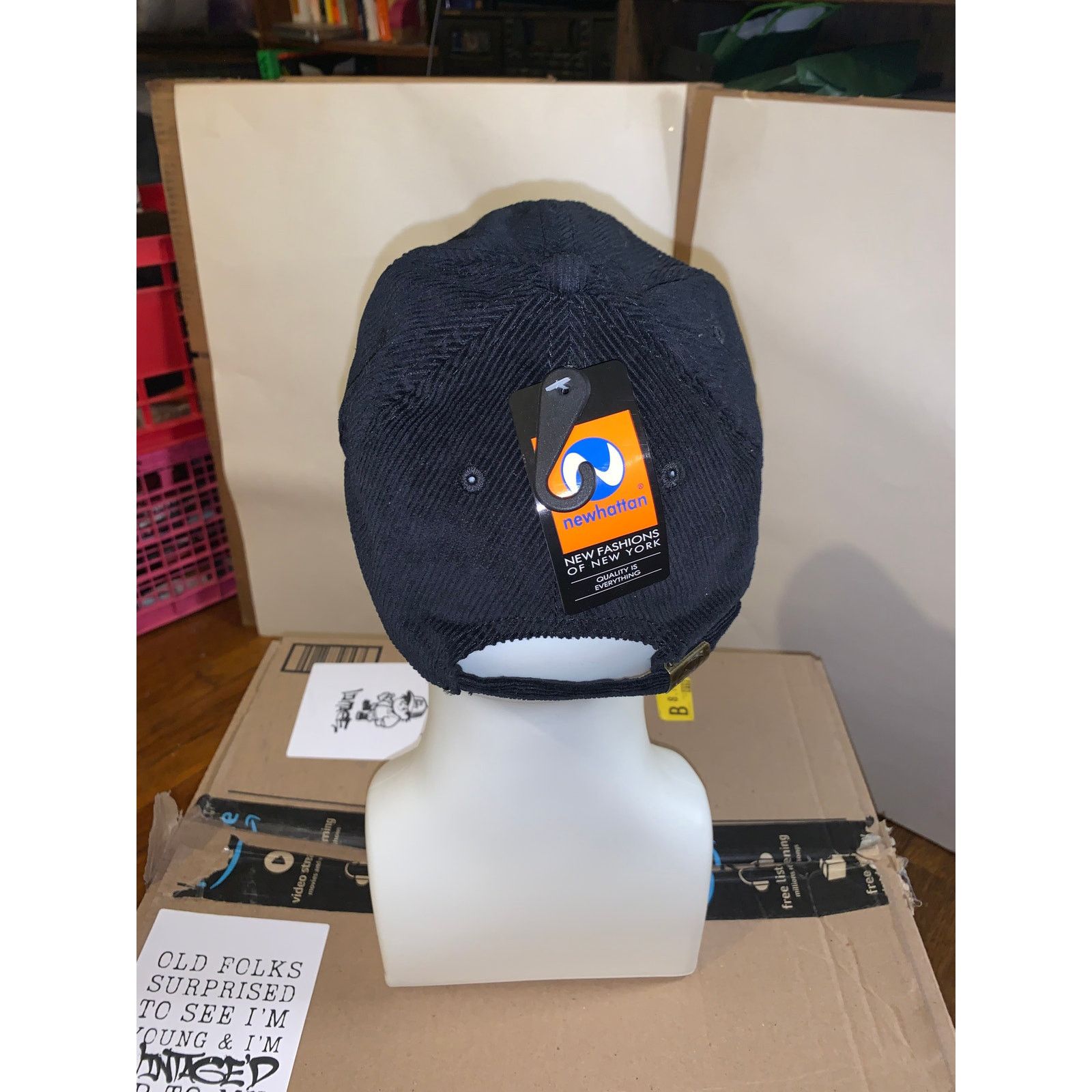Other Manifest Corduroy Hat Black Adjustable NWT Deadstock Size ONE SIZE - 3 Thumbnail