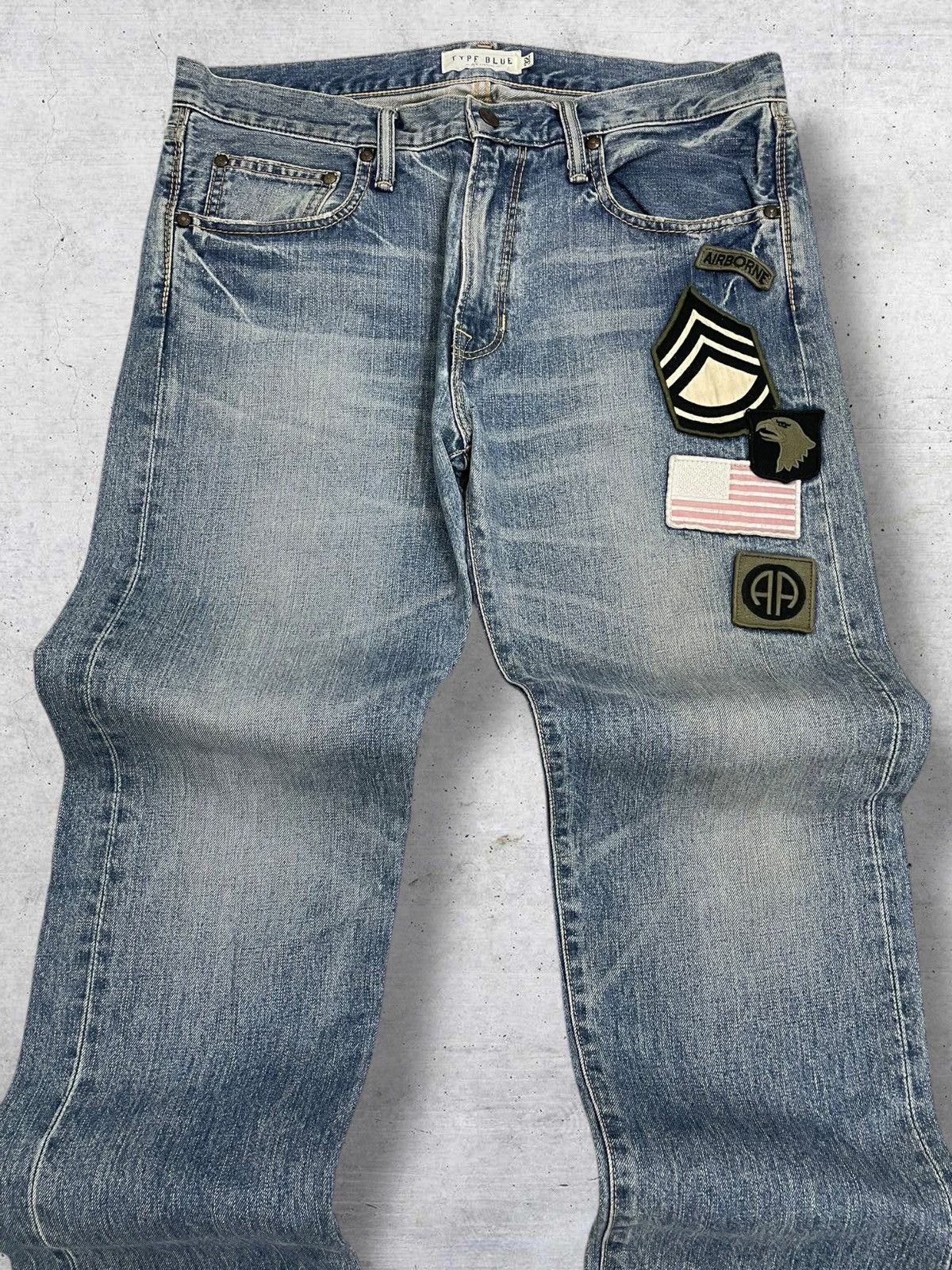 Avirex VINTAGE AVIREX OG 90S DESIGNER WAR MILITARY PATCHWORK DENIM Size US 32 / EU 48 - 4 Thumbnail