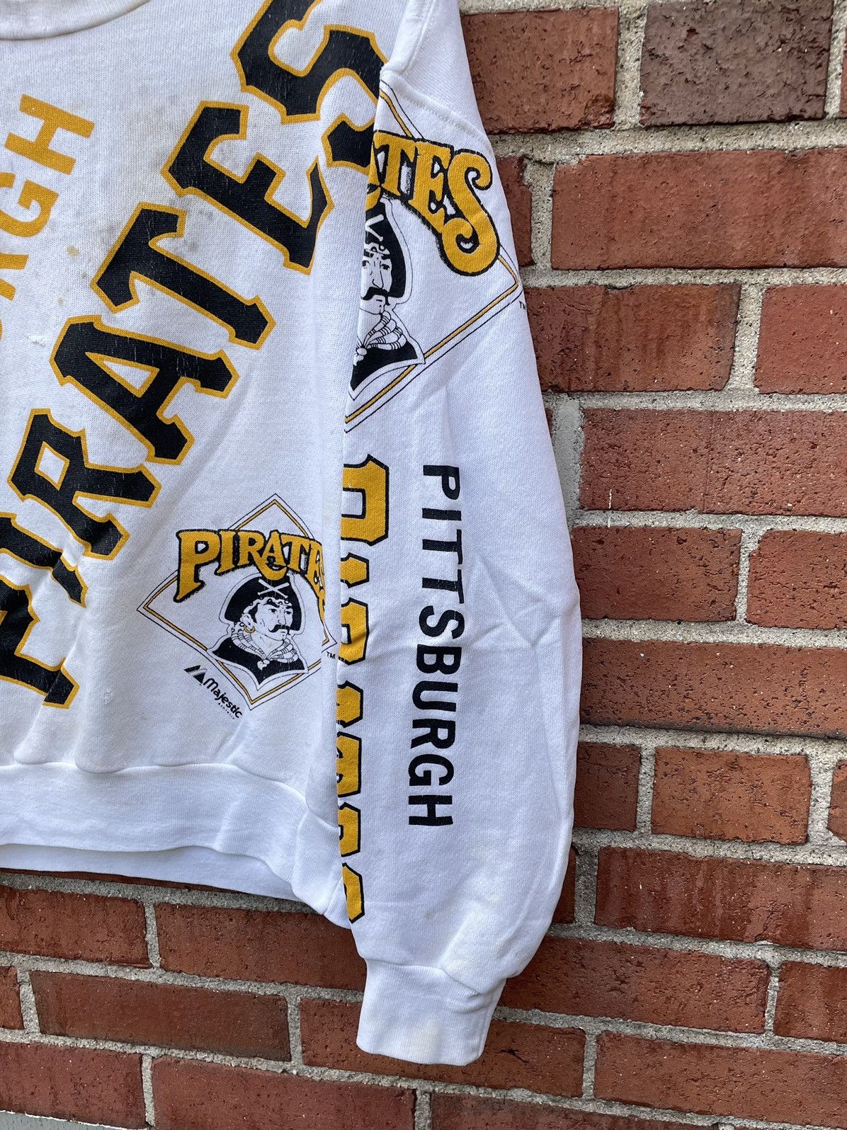 Majestic Rare 80s Majestic MLB Pittsburgh Pirates AOP crewneck Size US M / EU 48-50 / 2 - 7 Thumbnail
