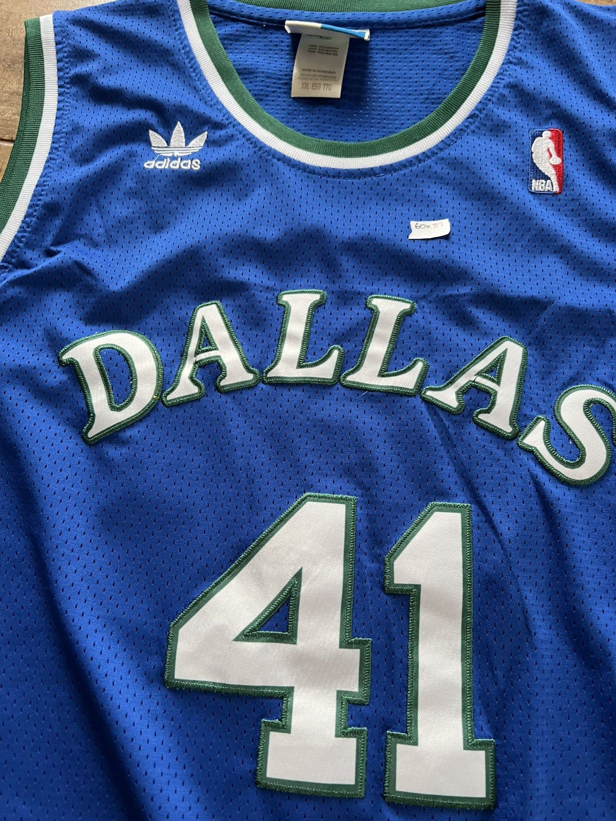 Adidas × NBA × Vintage NBA Adidas,Dallas 41 XXL, nowitzki Size US XXL / EU 58 / 5 - 4 Thumbnail