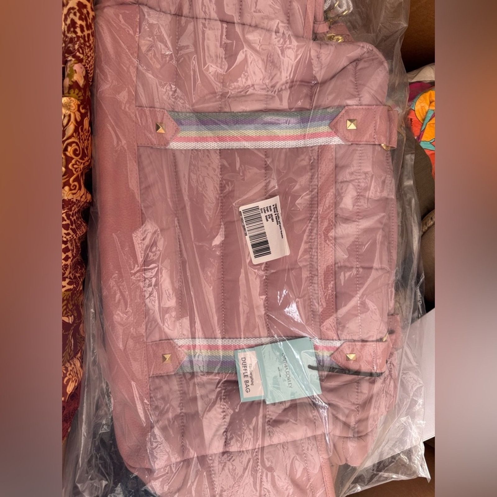 Cynthia Rowley 🎉LAST CHANCE🎉CYNTHIA ROWLEYChevron Quilted Duffel Sqpphire Size ONE SIZE - 5 Thumbnail