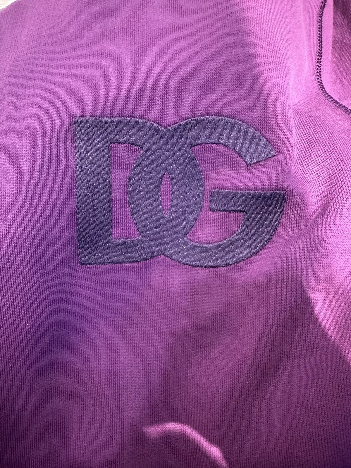 Dolce & Gabbana Dolce and Gabbana Purple Logo Hoodie Size US L / EU 52-54 / 3 - 4 Thumbnail