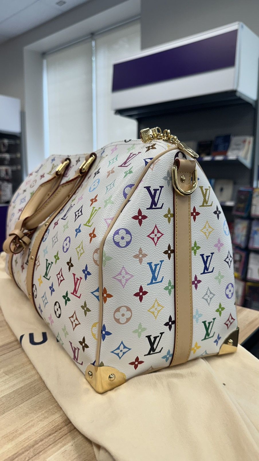 Louis Vuitton × Takashi Murakami Louis Vuitton x Takashi Murakami Keepall Bandouliere 45 Size ONE SIZE - 6 Thumbnail