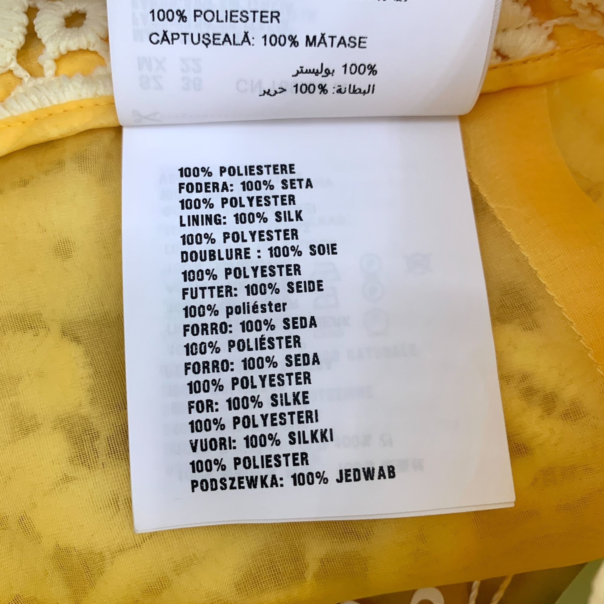 Miu Miu Miu Miu Yellow Floral Lace Mini Skirt Size 36 Made In Italy Size 36" / US 14 / IT 50 - 3 Thumbnail