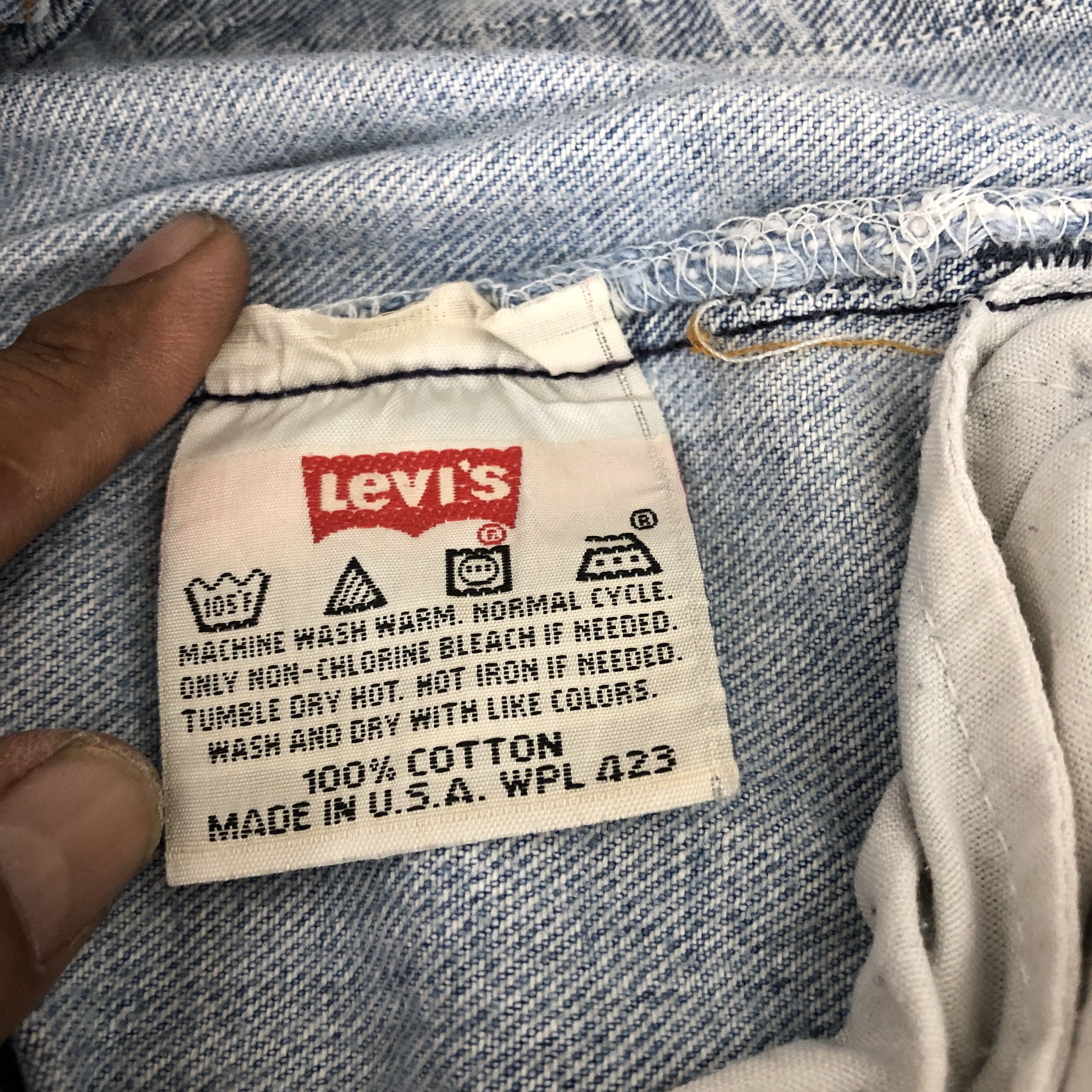 Levi's Vintage 90s Levis 501 Jeans Levi's Light Wash Faded Denim Size US 30 / EU 46 - 13 Thumbnail