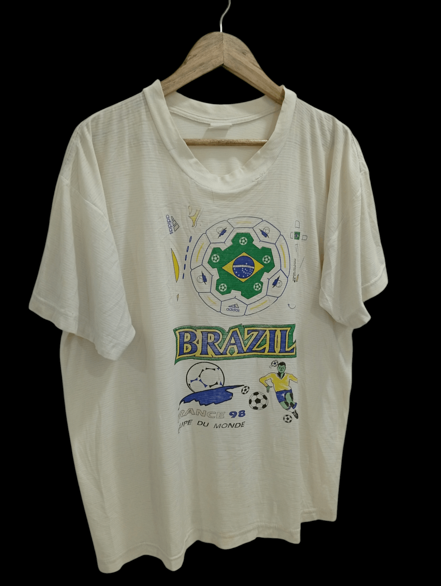 Vintage 🔥🔥Vintage France 98 Coupe Du Monde T-Shirt Size US L / EU 52-54 / 3 - 2 Thumbnail
