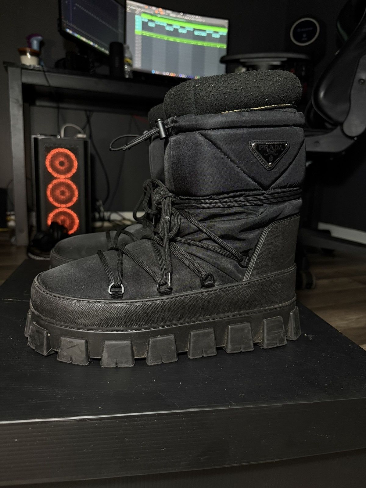 Prada Prada Recycled Nylon Snow Boots Size US 9 / EU 42 - 2 Thumbnail