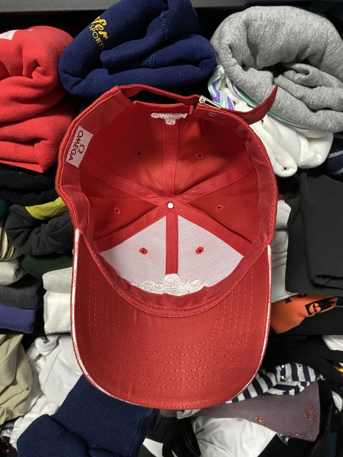 Omega × Vintage Vintage 90s OMEGA Logo Cap Hat Rolex Cartier Omega Size ONE SIZE - 4 Thumbnail