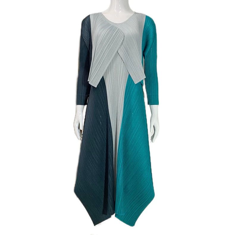 Issey Miyake Issey Miyake size:3 A blue-gray pleated cardigan Size XS / US 0-2 / IT 36-38 - 1 Thumbnail