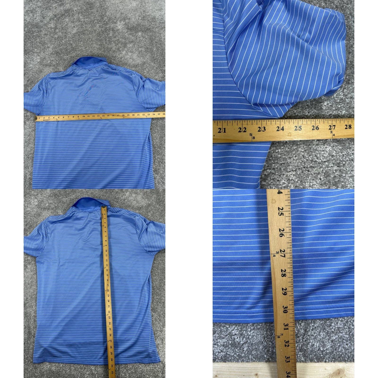 RLX Ralph Lauren RLX Ralph Lauren Polo Shirt Mens XL Blue White Golf Logo Shirt Size US XL / EU 56 / 4 - 8 Thumbnail