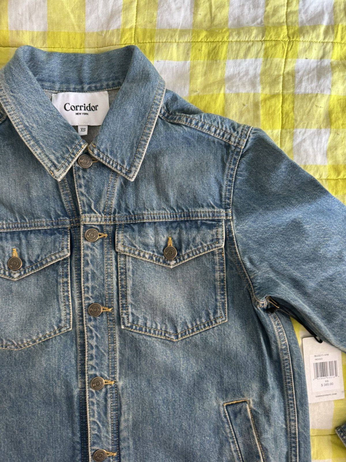 Corridor Corridor - Made in Italy Organic Cotton Denim Jacket XS NWT Size US XS / EU 42 / 0 - 12 Thumbnail