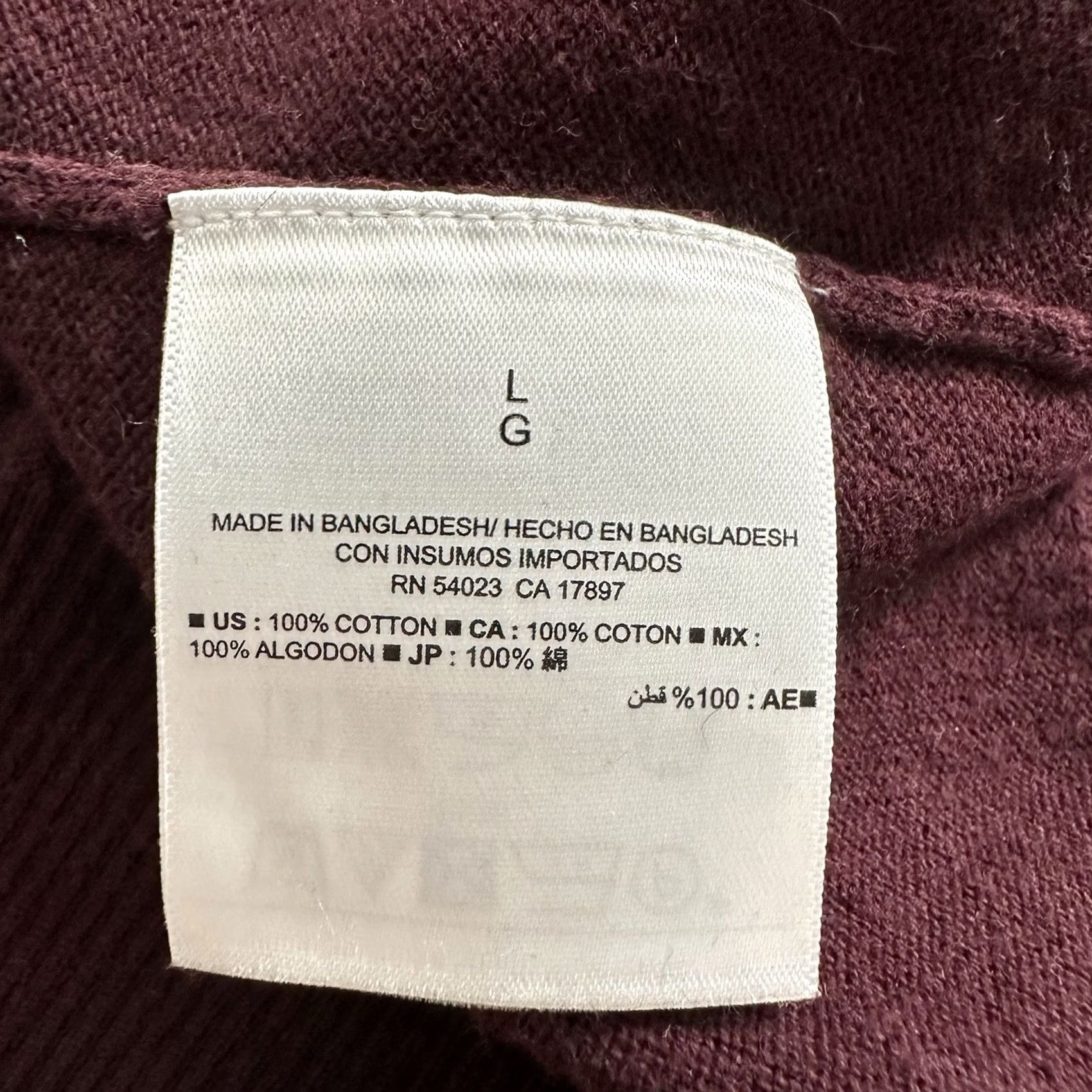 Old Navy VINTAGE Old Navy Sweater Mens L Old Navy Sweater Shirt Mens L Burgundy Red Cotton Knit Crew Neck Long Sleeve Casual 2-Pack Size US L / EU 52-54 / 3 - 7 Thumbnail
