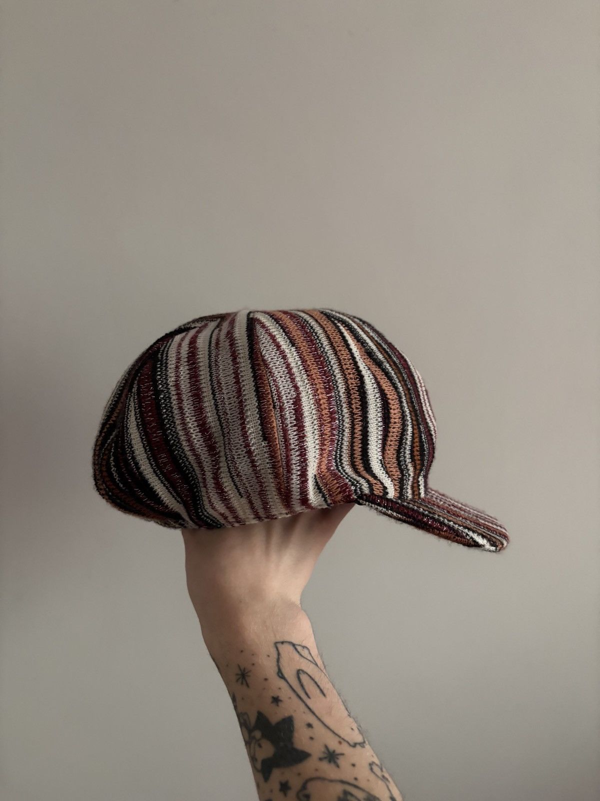 Missoni Missoni Multicolor Wool Striped Knit Hat Size ONE SIZE - 4 Thumbnail