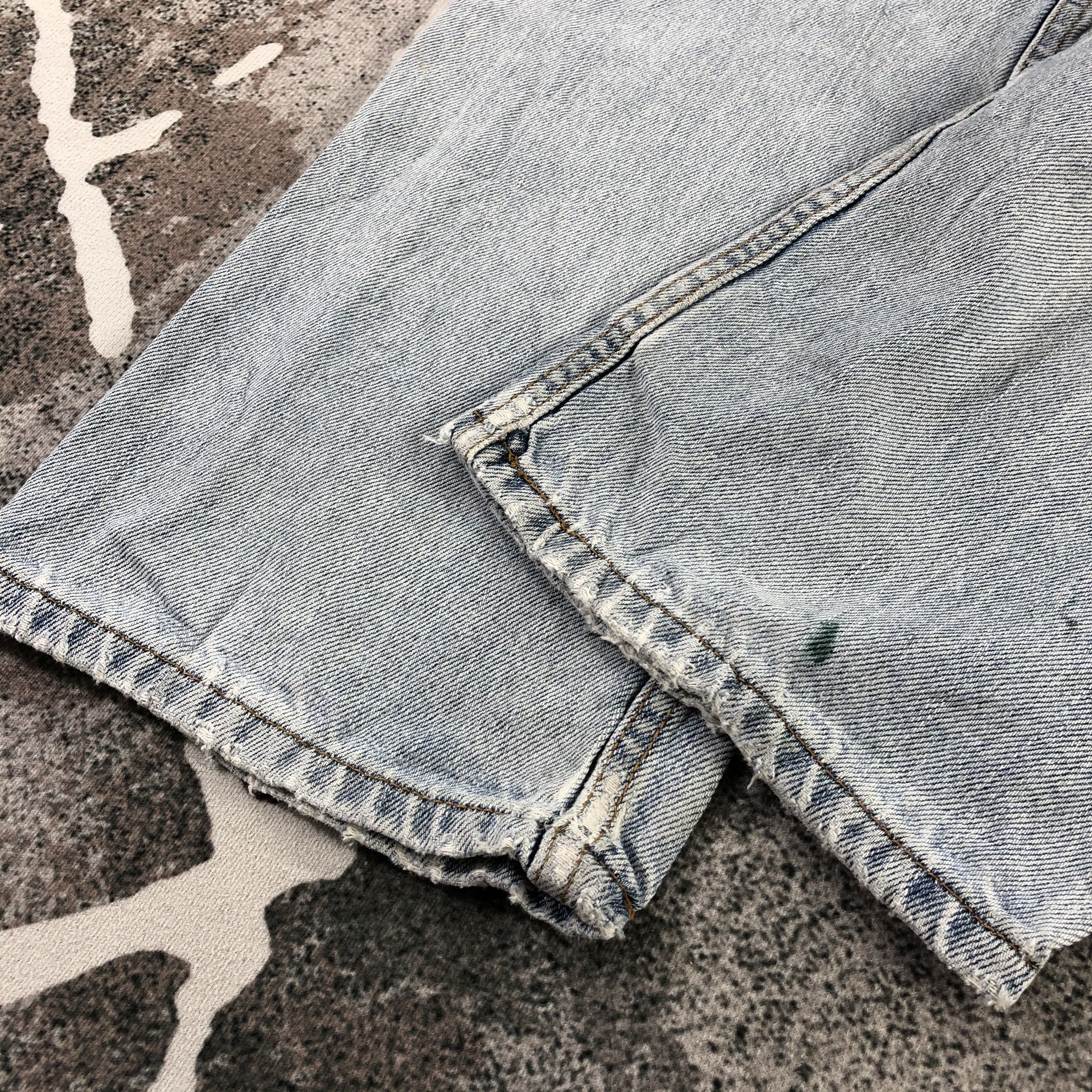 Levi's Vintage Levi's 505 Jeans Distress Regular Fit Denim KJ1435 Size US 34 / EU 50 - 6 Thumbnail