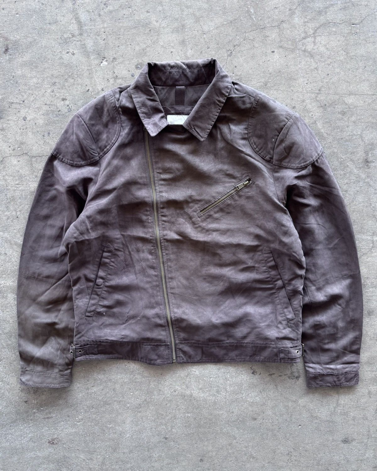 Japanese Brand MNG Man Assymmetrical Riders Jacket Size US XL / EU 56 / 4 - 1 Thumbnail