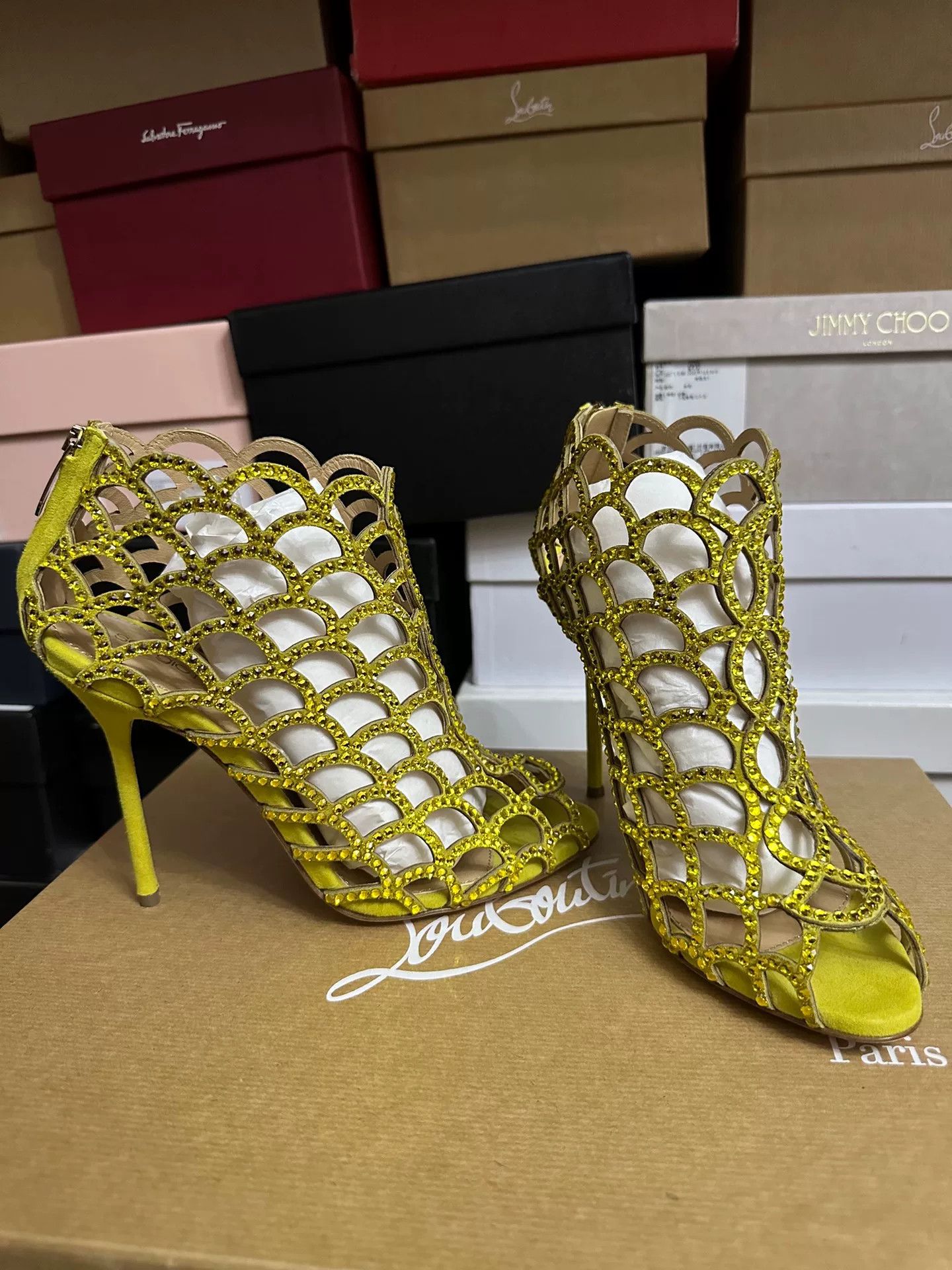 Sergio Rossi Sergio Rossi Crystal Embellished Shoes 37 Size US 6 / IT 36 - 1 Thumbnail