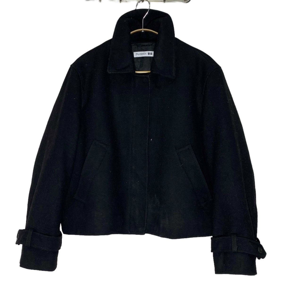 JW Anderson × Uniqlo jW ANDERSON Crop Top Wool Jacket Zipper Size US L / EU 52-54 / 3 - 1 Thumbnail