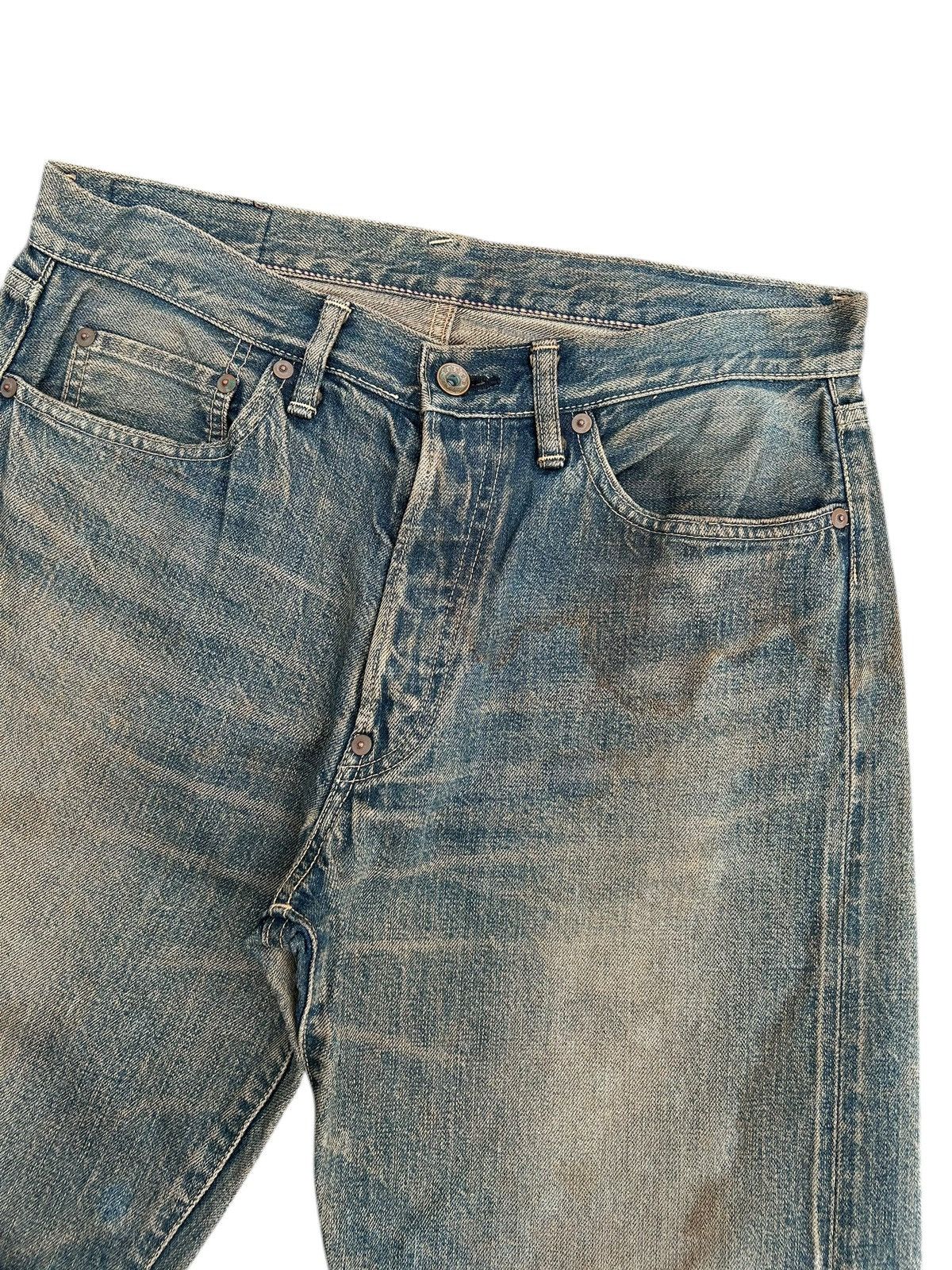 Kapital Vintage The Blue of an Selvedge Distressed Rusty Denim Jeans Size US 32 / EU 48 - 4 Thumbnail