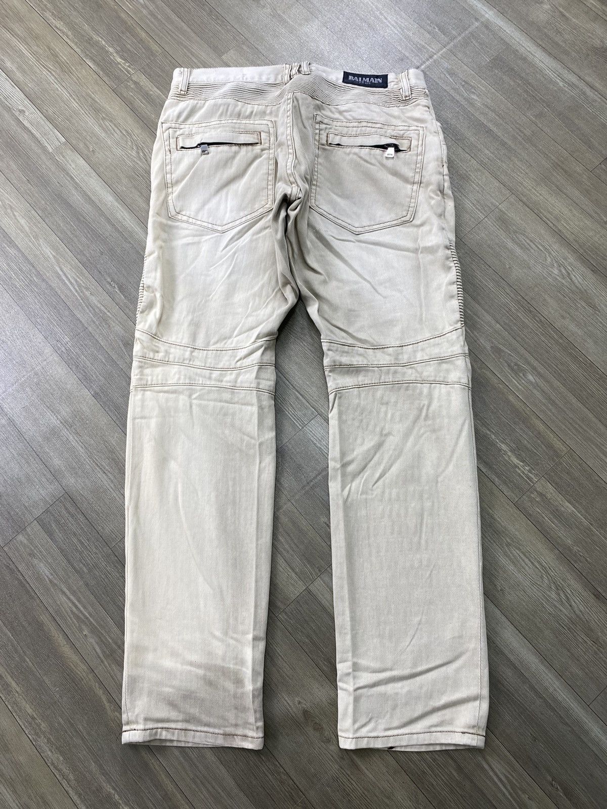 Balmain Vintage Balmain Distressed Bikers Pants Luxury Size US 32 / EU 48 - 17 Thumbnail