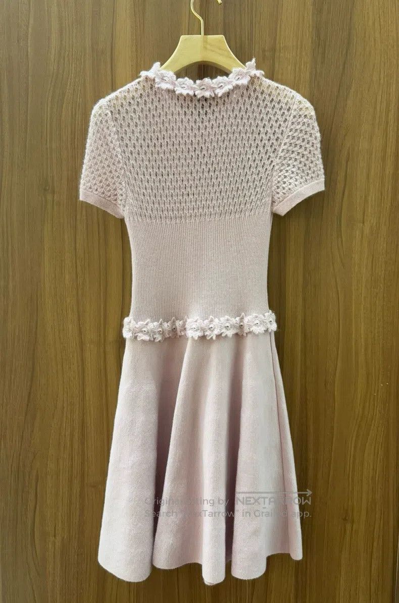 Chanel Chanel Pink knitted dress Size XS / US 0-2 / IT 36-38 - 2 Thumbnail