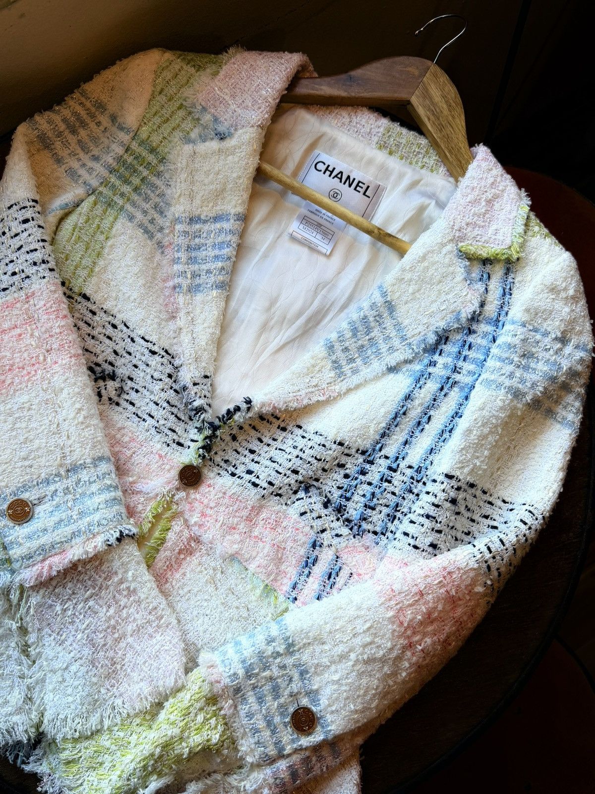 Chanel Chanel Multicolor Checked Tweed Floral Brooch Size XS / US 0-2 / IT 36-38 - 11 Thumbnail