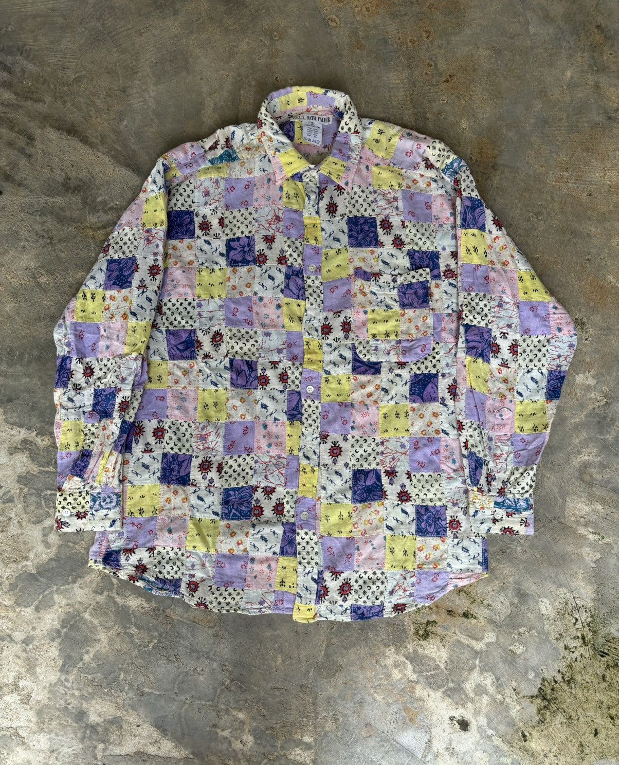 Hysteric Glamour D.E.U.X Bath Palier Patchwork Shirt Size US L / EU 52-54 / 3 - 1 Thumbnail