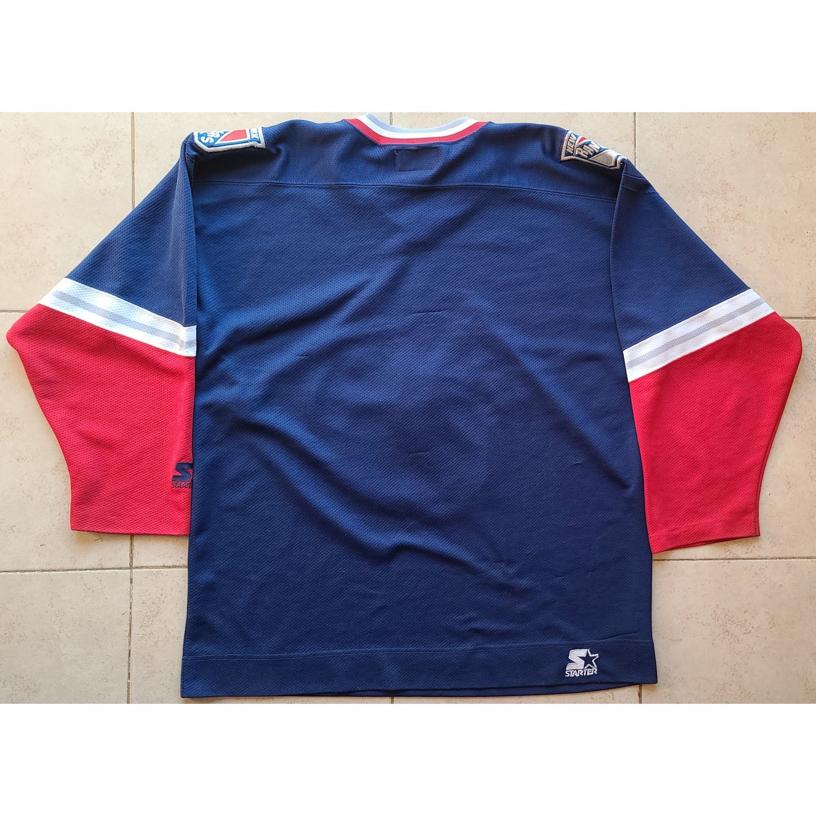 NHL × Starter New York Rangers 90s STARTER jersey Liberty XL hockey vtg Size US XL / EU 56 / 4 - 4 Thumbnail