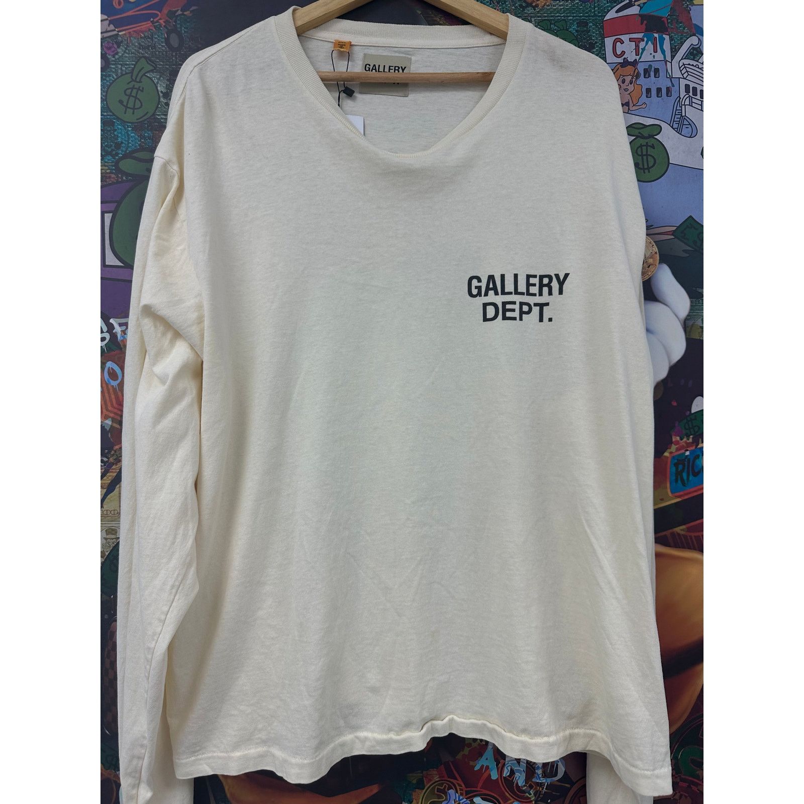 Gallery Dept Cream LS Tee XXL Used