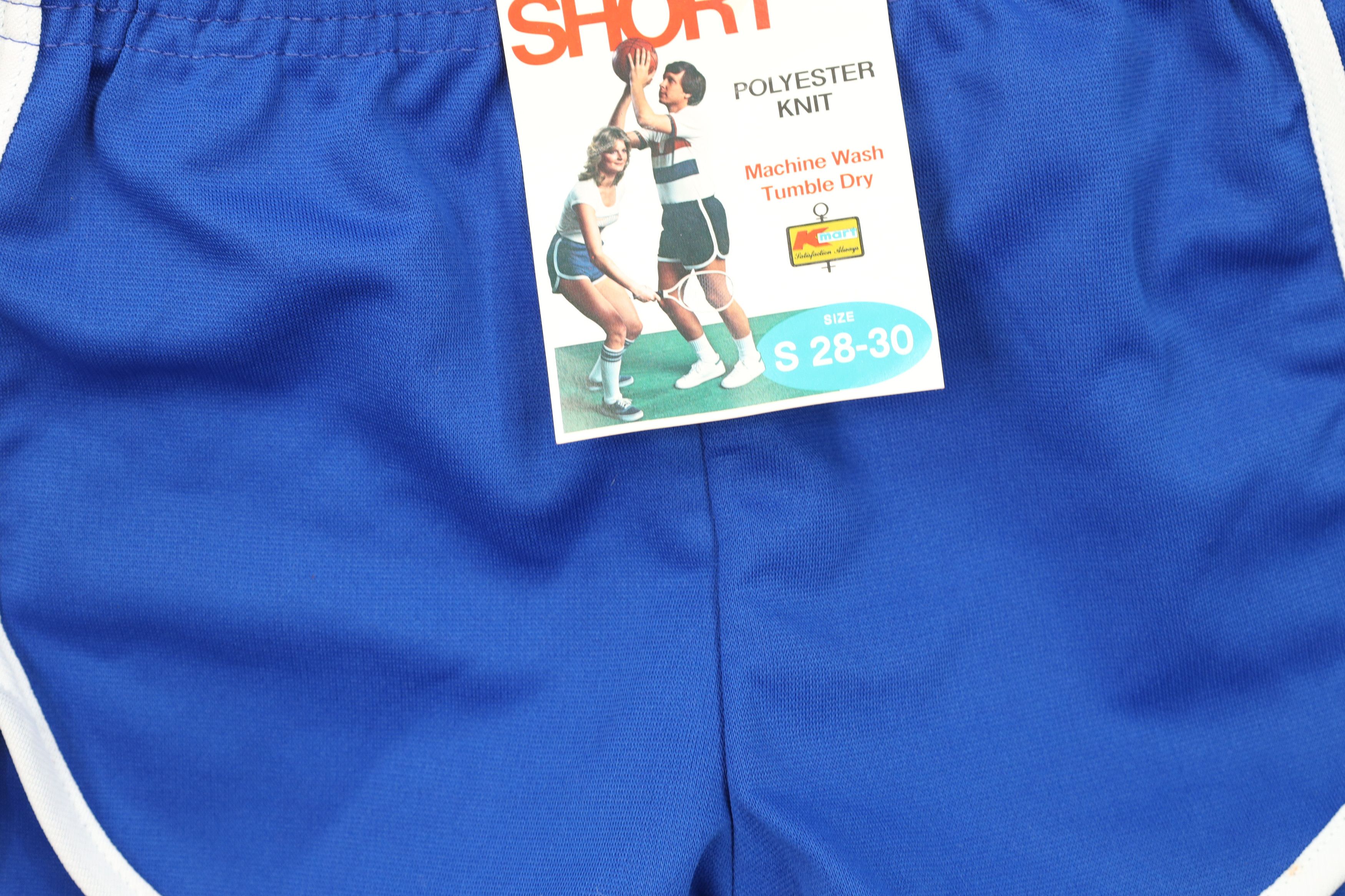 Vintage Deadstock Vintage 70s Streetwear Knit Short Shorts Blue USA Size US 30 / EU 46 - 3 Thumbnail