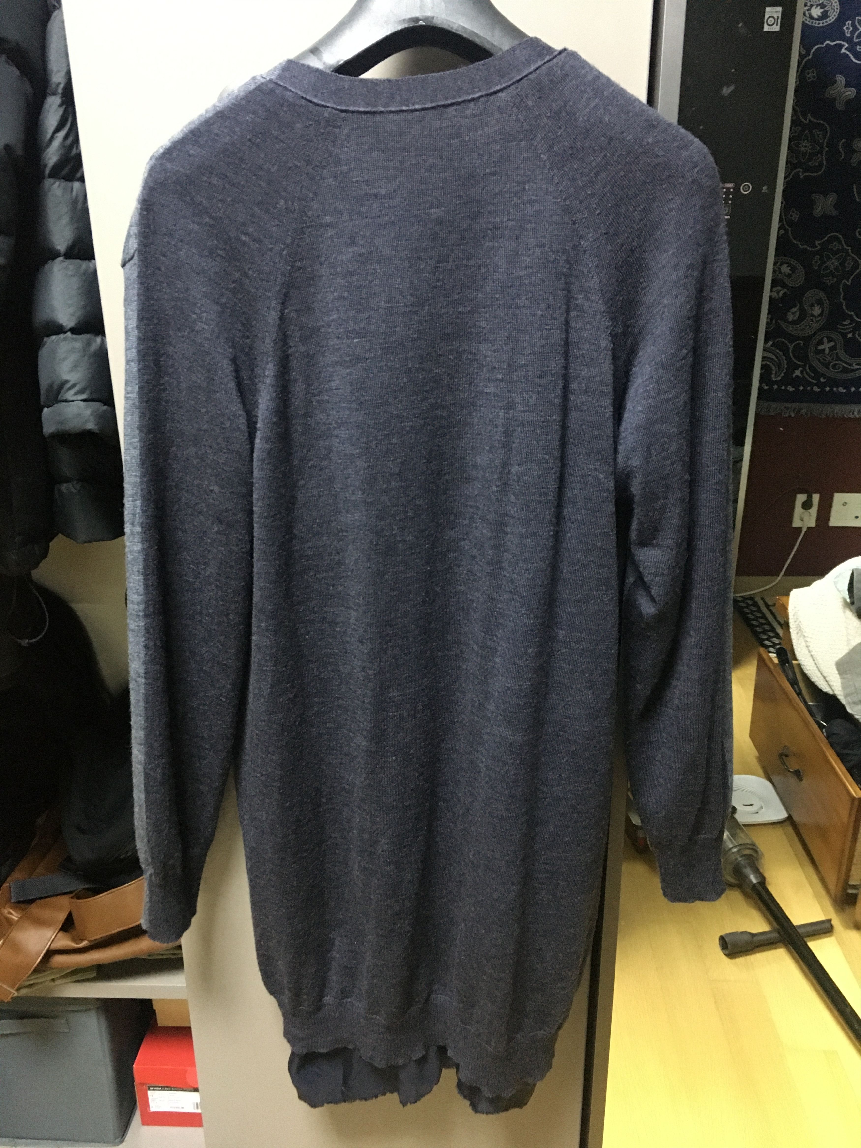 Undercover Undercoverism Deconstructed Cupra-Lined Wool Long Cardigan Size US M / EU 48-50 / 2 - 2 Thumbnail