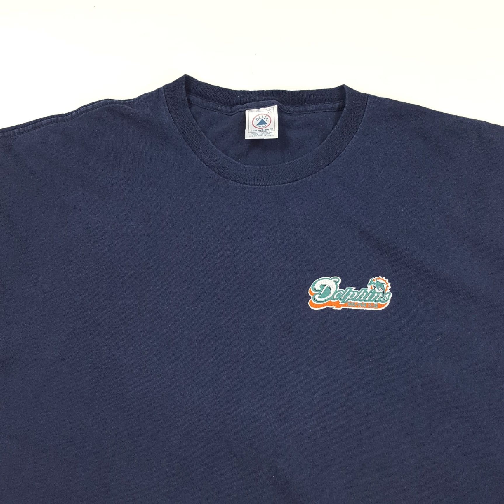 Delta VINTAGE Miami Dolphins Football T-Shirt Navy 2XL Mens 90s Retro NFL Dol-Fan Shirt Size US XXL / EU 58 / 5 - 3 Thumbnail