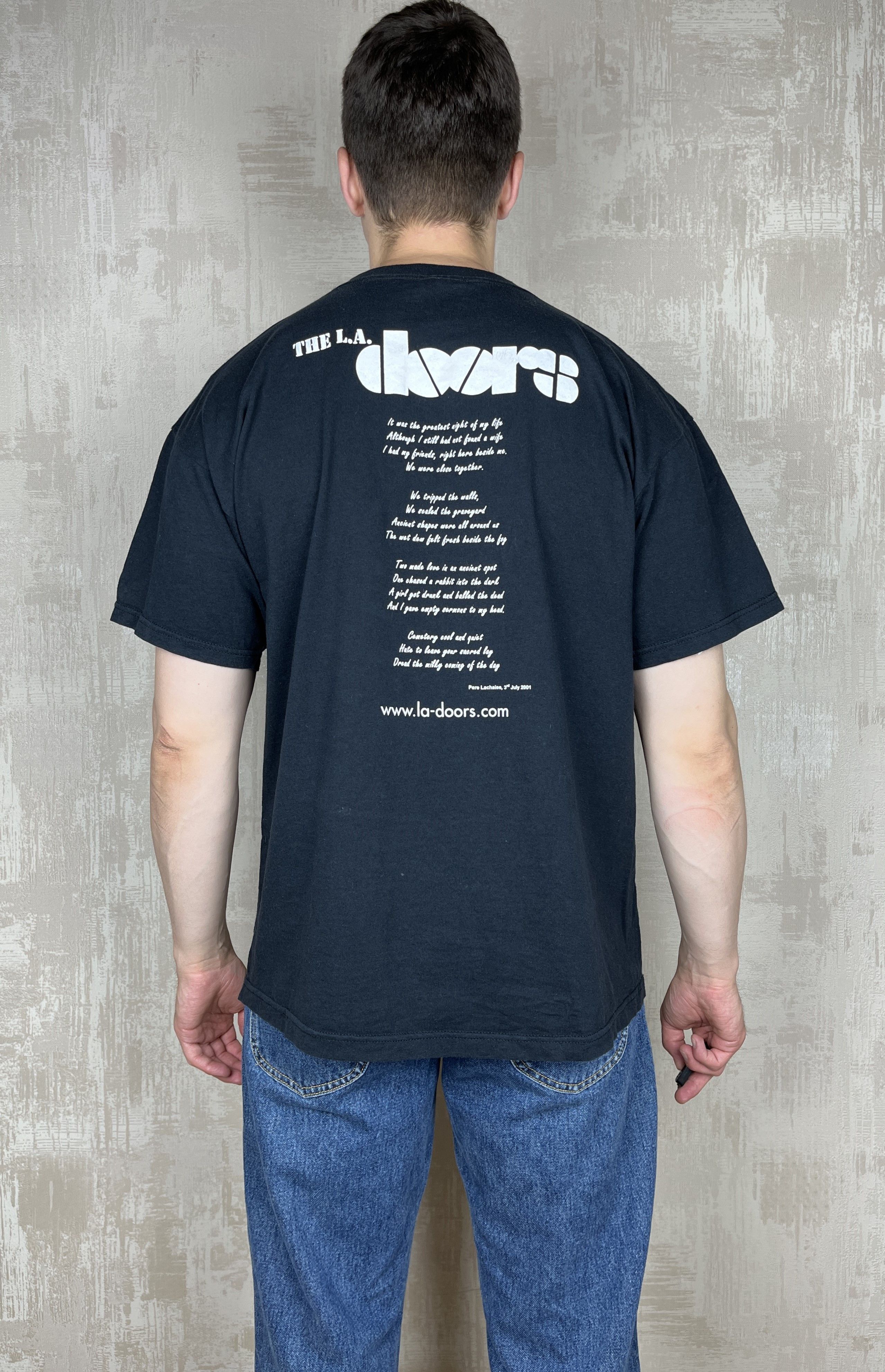Band Tees The L.A. Doors Pere Lachaise 3rd July 2001 Vintage T-shirt Size US XL / EU 56 / 4 - 10 Thumbnail