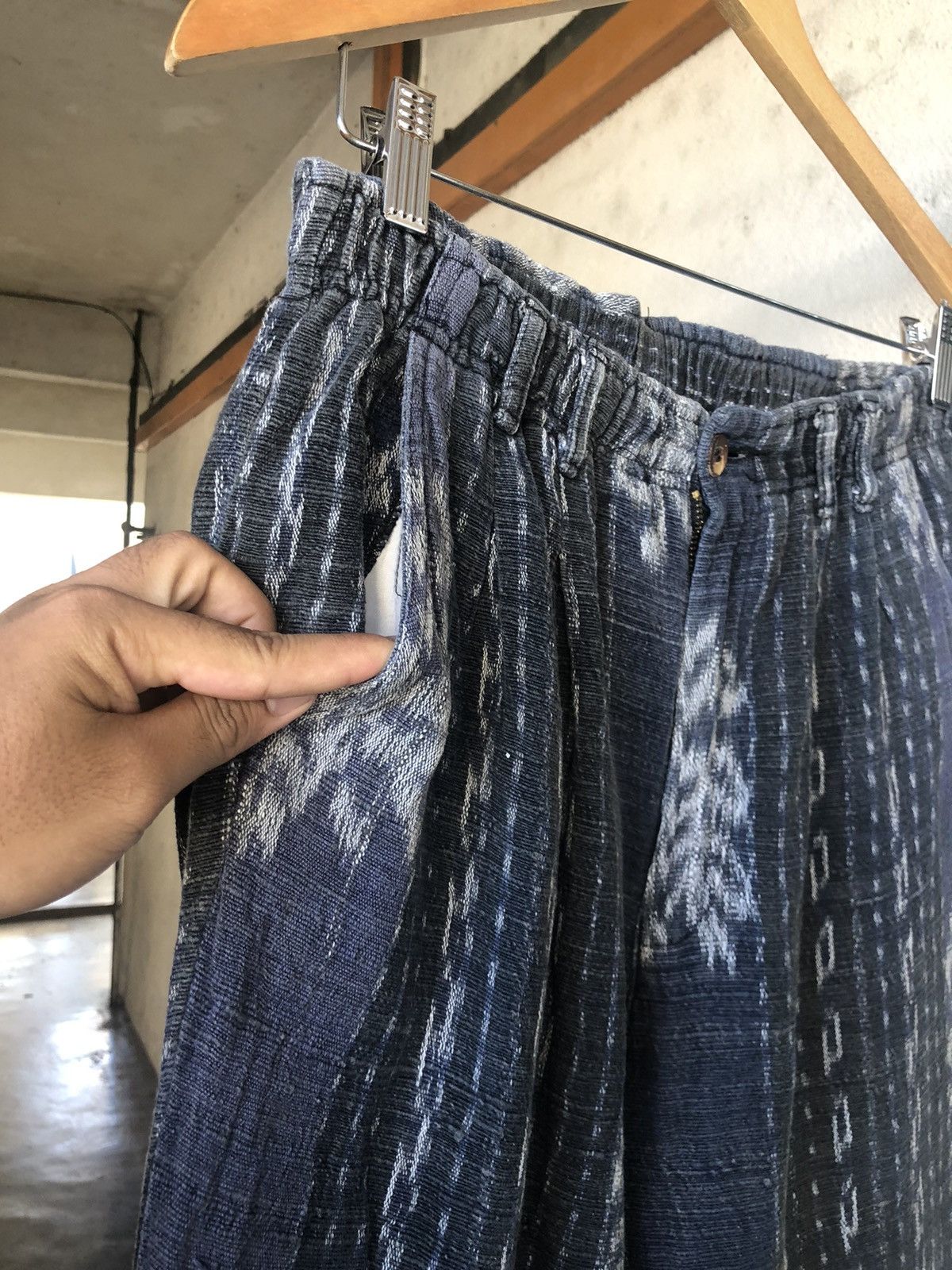 Vintage Vintage Milieu Au Pli Knit Gaudy Pants Like Kapital Size US 32 / EU 48 - 5 Thumbnail