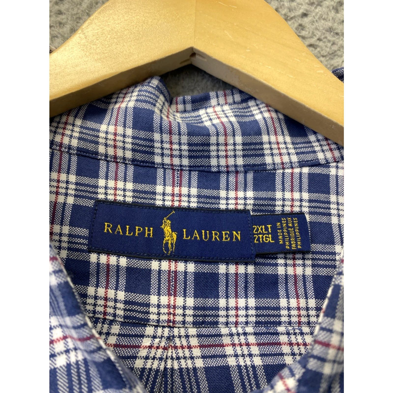 Ralph Lauren RALPH LAUREN Button-Down Shirt Mens XXLT Plaid Classic Long Sleeve Multicolor /162-15 Size US XXL / EU 58 / 5 - 6 Thumbnail