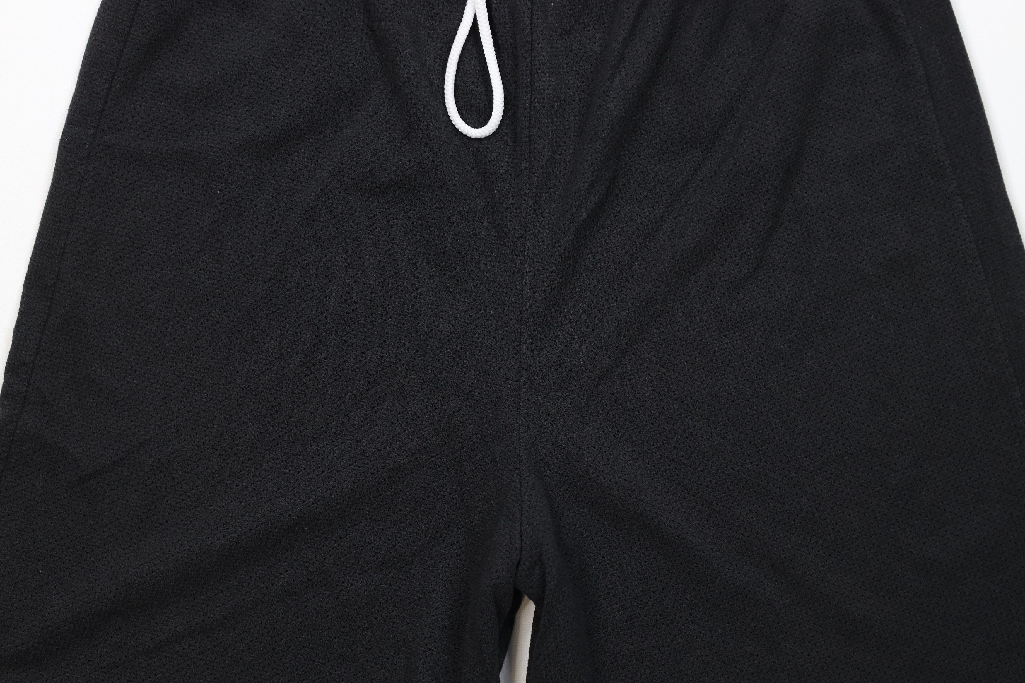 Vintage Vintage 90s Streetwear Blank Above Knee Mesh Shorts Black Size US 36 / EU 52 - 3 Thumbnail