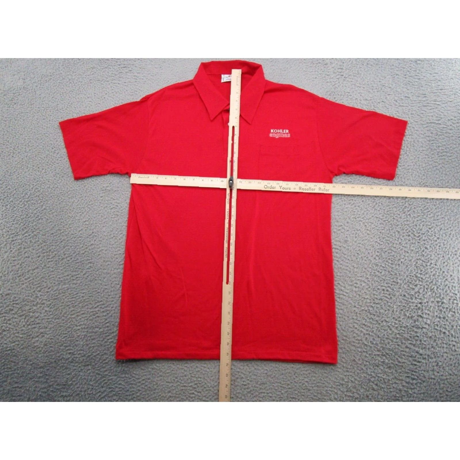 Vintage VINTAGE Kohler Engines Red Polo Shirt 2XL USA Made Polo Shirt Men Red 80s Golf Embroidered Signal Short Sleeve USA Vintage Men 2XL Size US XXL / EU 58 / 5 - 5 Thumbnail