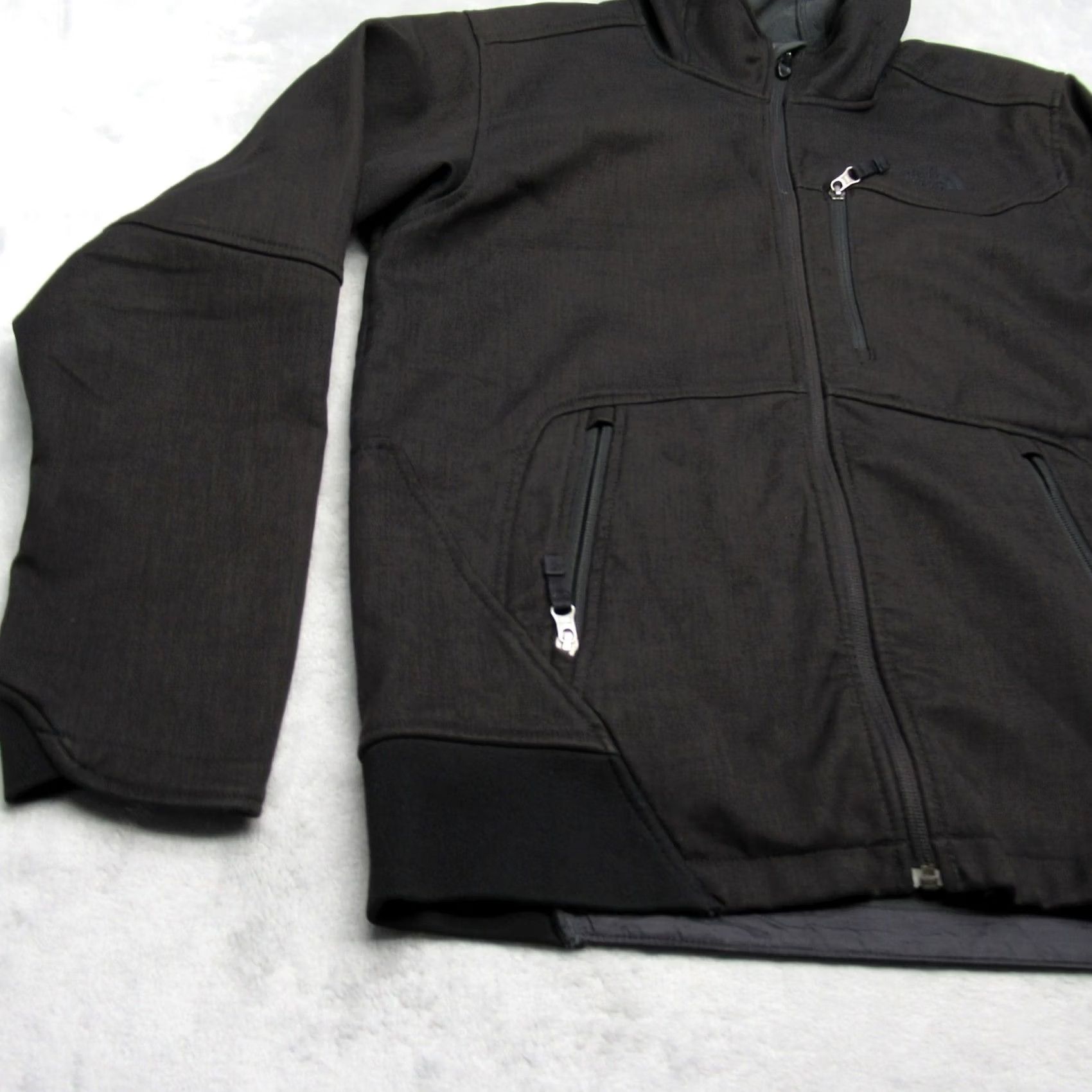 The North Face The North Face Jacket Mens Medium Brown Full Zip Hooded Softshell Water Resistant Pockets Hiking Windbreaker Outdoor Casual Travel Fall Spring Size US M / EU 48-50 / 2 - 7 Thumbnail