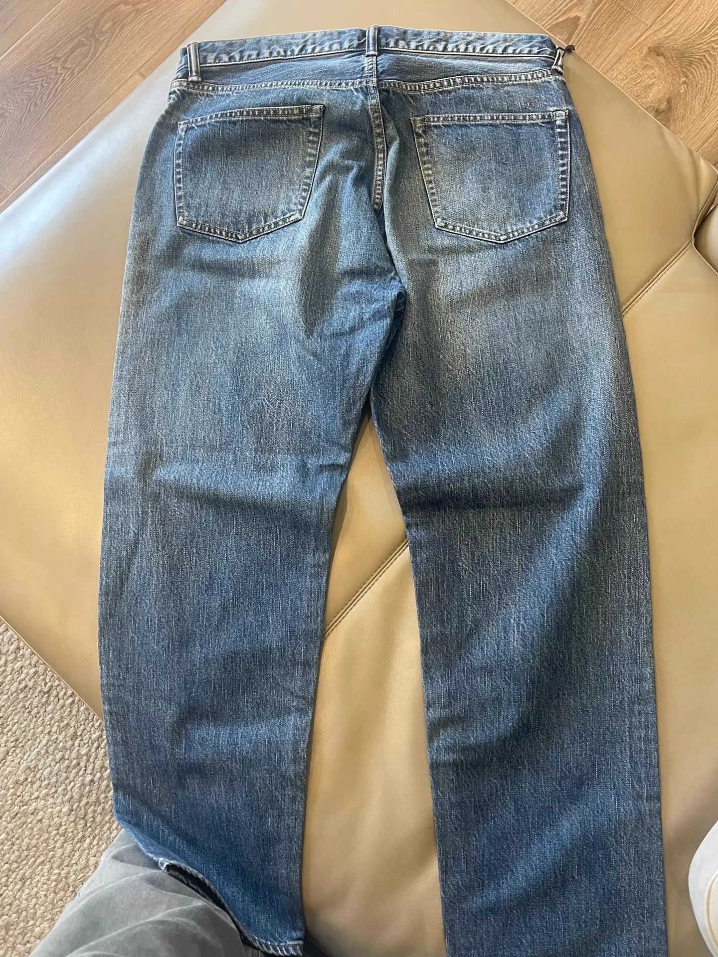 A.PRESSE A.PRESSE 24aw Washed Tapered Denim Pants Leg-Lengthening Size US 34 / EU 50 - 2 Thumbnail
