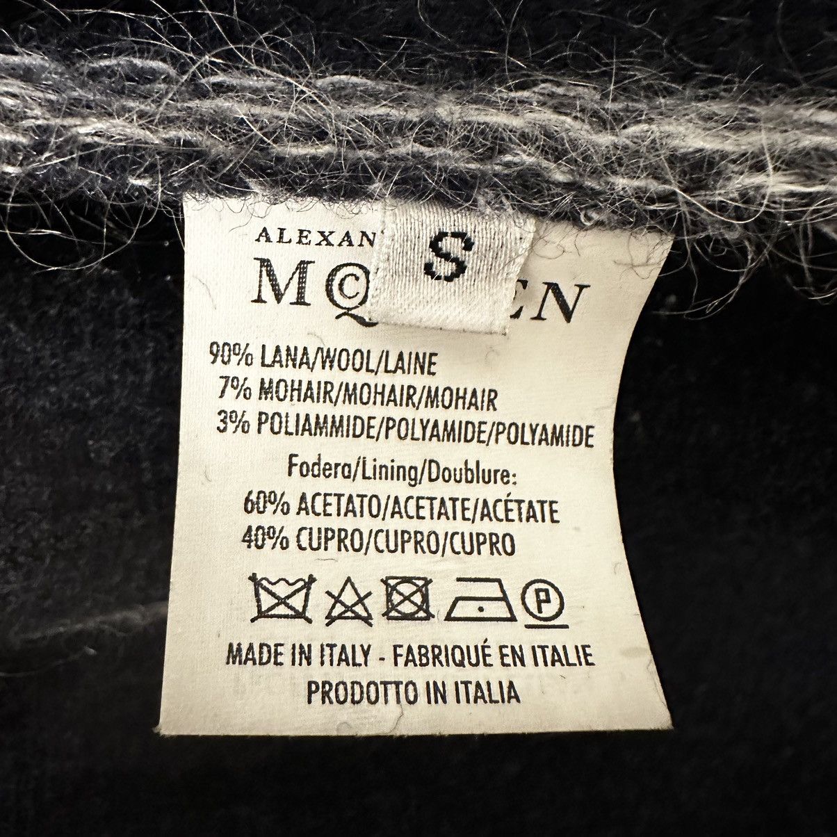 Alexander McQueen Alexander McQueen FW11 Runway Wool-Mohair Blazer Navy S Size US S / EU 44-46 / 1 - 5 Thumbnail