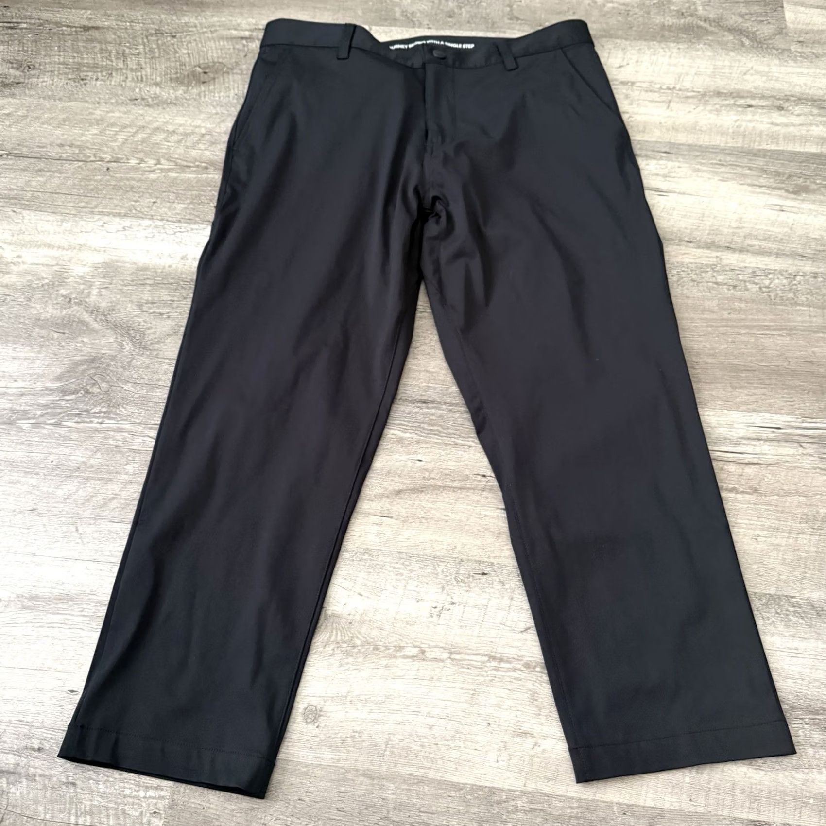 Rhone Rhone Commuter Slim Pants Mens 34x25 Black Straight Leg Performance Stretch Chino 5-Pocket Size US 34 / EU 50 - 7 Thumbnail
