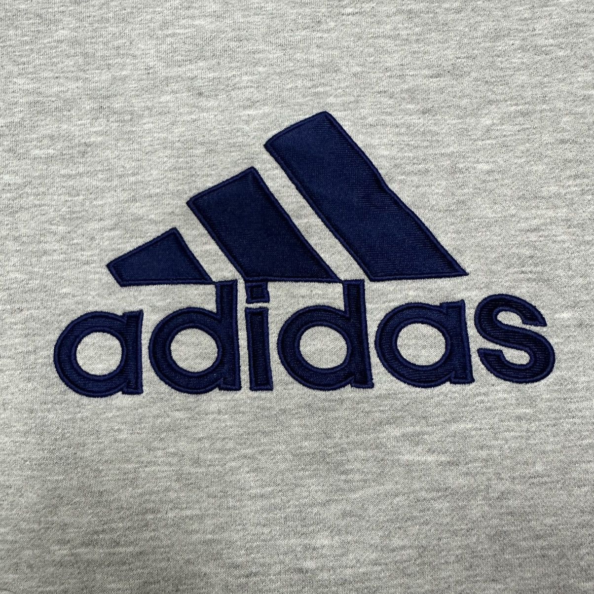 Adidas Vintage Y2K Adidas Large Logo Crewneck Sweatshirt, Grey, M Size US M / EU 48-50 / 2 - 3 Thumbnail