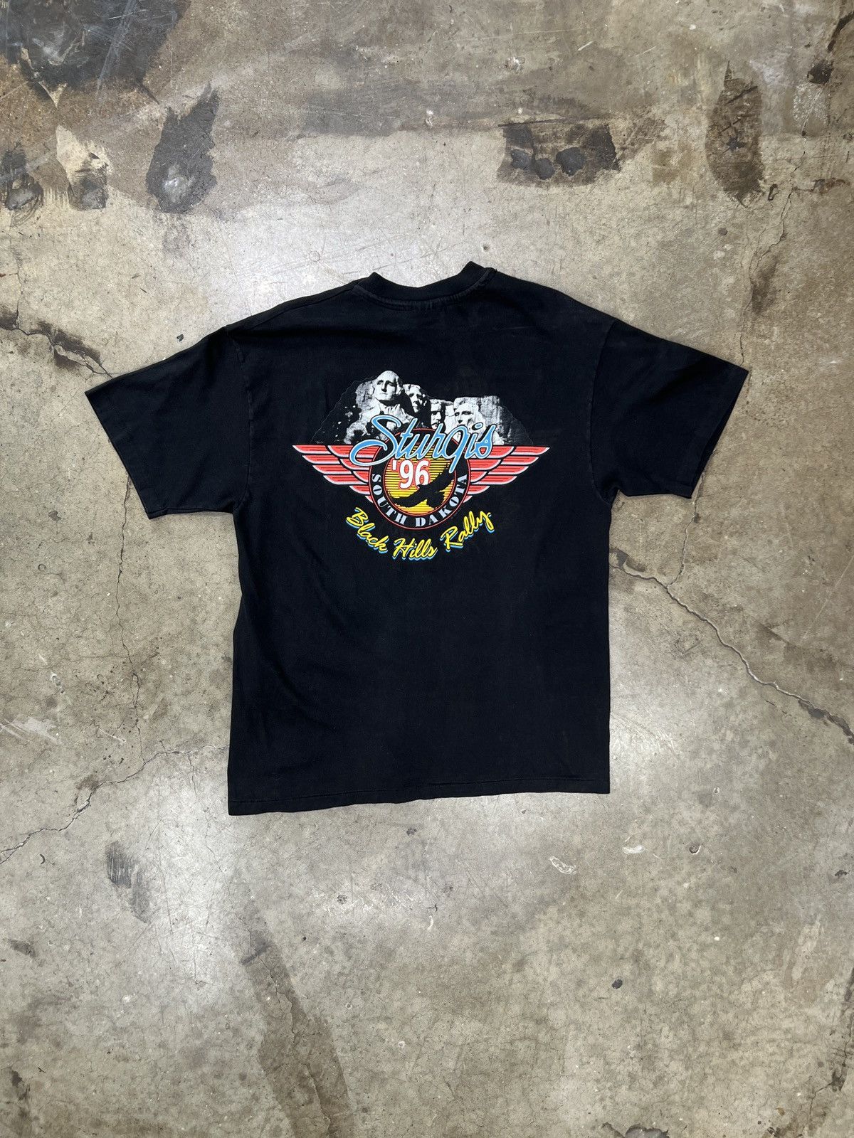 Harley Davidson Vintage 1996 Harley Davidson Sturgis Motorcycle Eagle Large Size US L / EU 52-54 / 3 - 5 Thumbnail