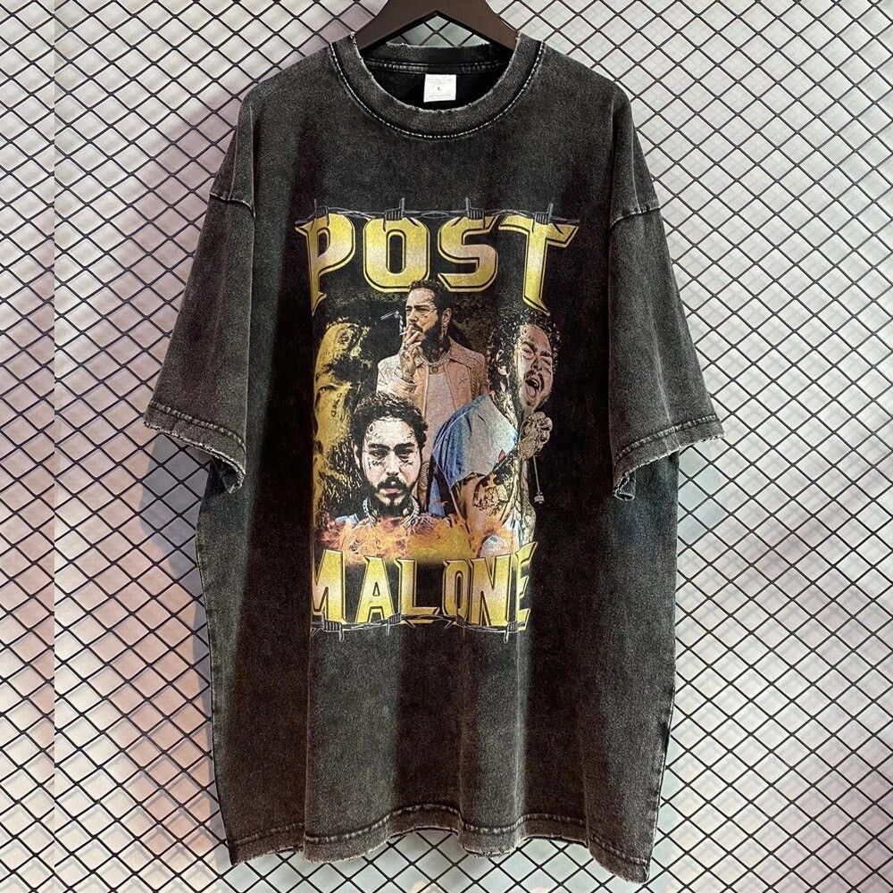 Washed Rapper Graphic Oversized Tee