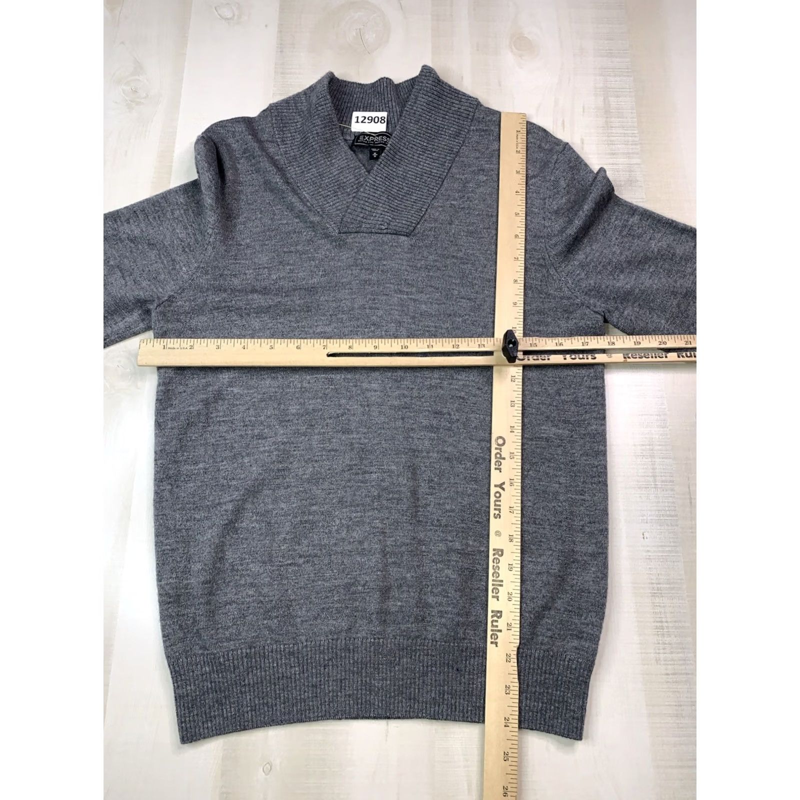 Express Express Merino Wool High Neck Gray Knit Sweater Men’s M Size US M / EU 48-50 / 2 - 4 Thumbnail