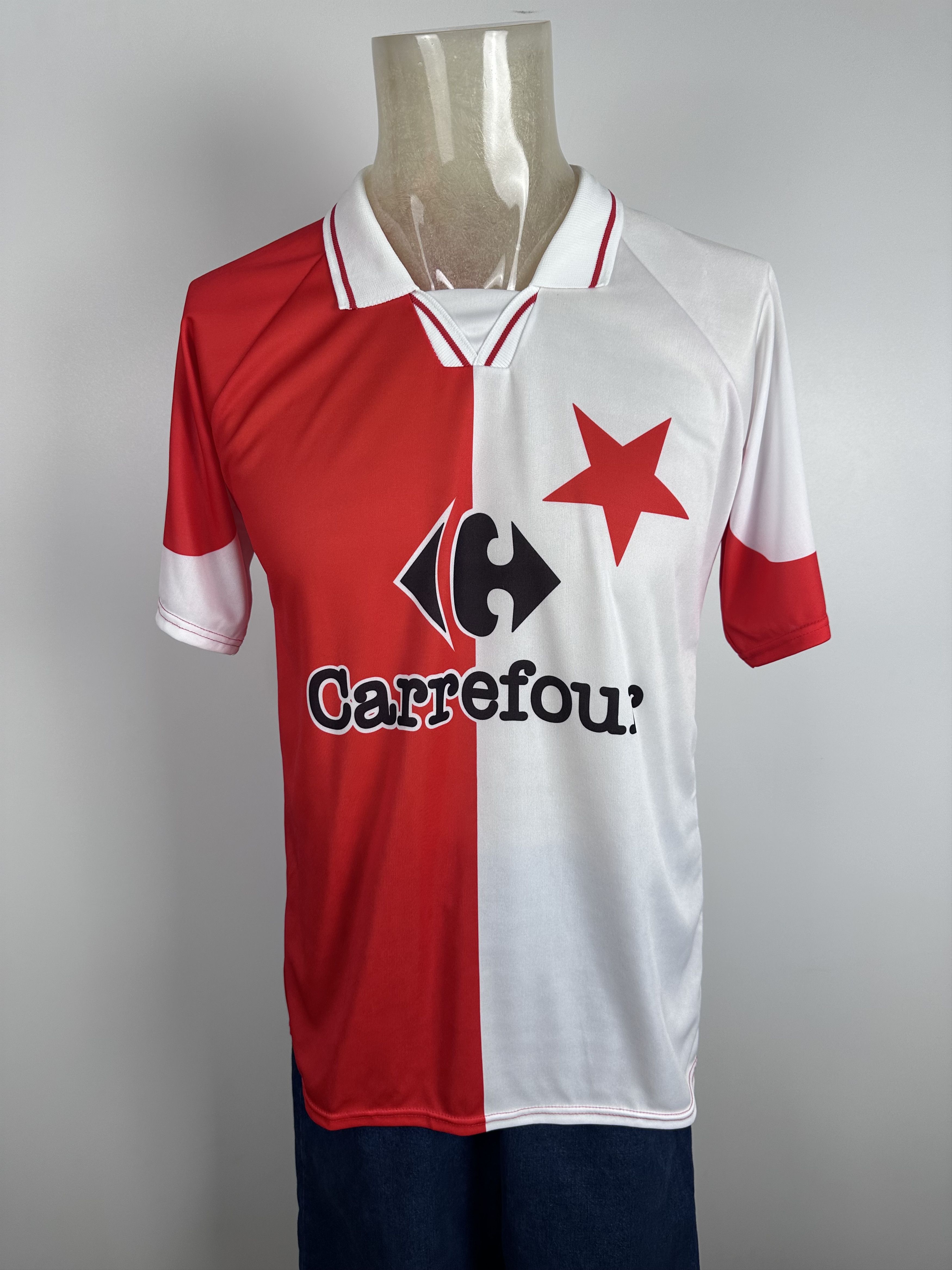 Vintage SLAVIA PRAHA 2000 Football Shirt Soccer Jersey Retro Replika Size US L / EU 52-54 / 3 - 2 Thumbnail