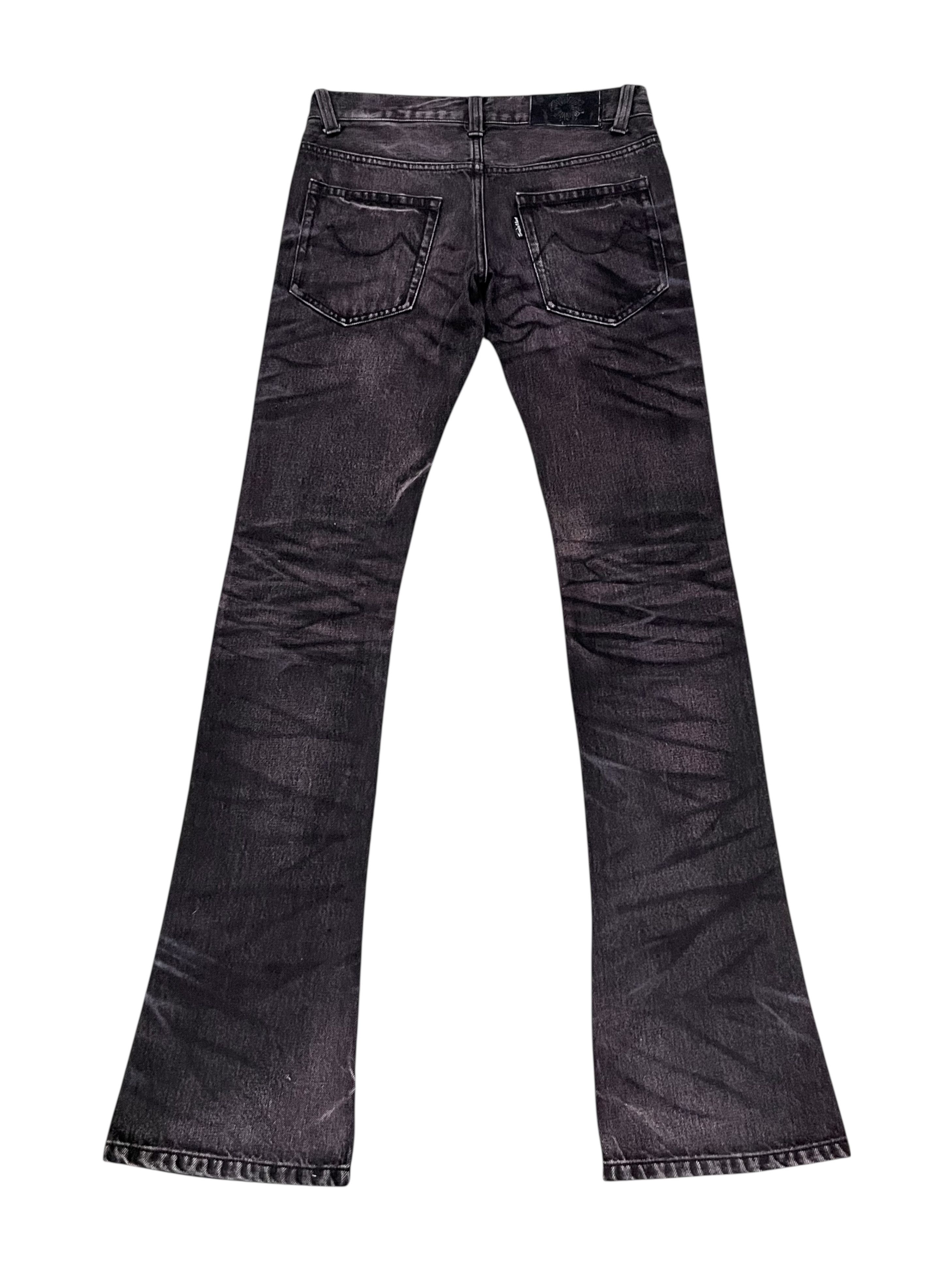 Tornado Mart Vintage Tornado Mart Clawmark tiger Flare Denim (W27) Size 27" / US 4 / IT 40 - 2 Thumbnail
