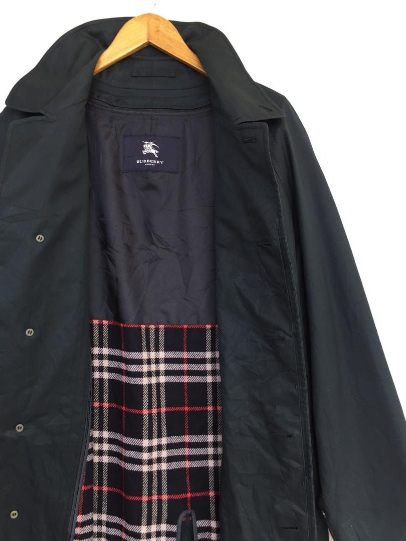 Burberry 💥Burberry Trench Coat Navy Jacket Size US L / EU 52-54 / 3 - 3 Thumbnail